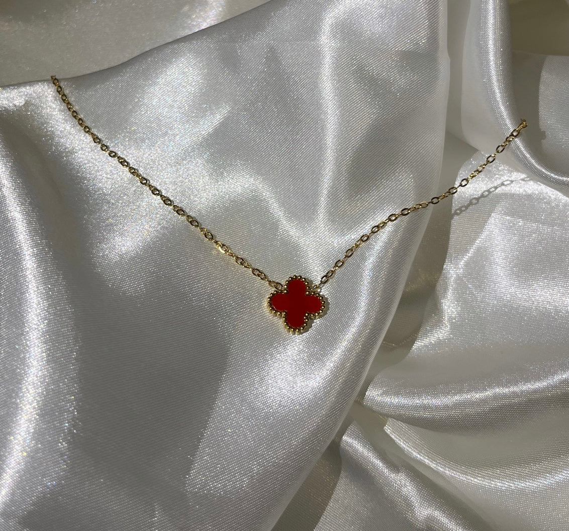 Collier Trèfle Rouge